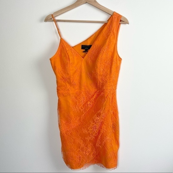 Michael Costello X Revolve Mini Dress Lace Orange - Picture 3 of 11